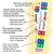 Smead ColorBar Labels, 8" H x 1-7/16" W, Laser Compatible, 7-Up, 1008 per Pack