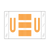 Tab Alpha Code Labels Letter U Light Orange 14121