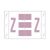 Tab Alpha Code Labels Letter Z Lilac 14126
