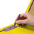 Smead SafeSHIELD Premium Pressboard Classification File Folders, 2 Dividers, 2 inch Expansion, 2/5-Cut Tab,  Letter, Yellow, 10/Box