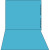 Kardex Numeric File Folders - 0 thru 9 Scale, Blue, 100/Box