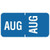 Tabbies Month Labels August Light Blue 70238