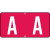 Tab Products Alphabetic Labels Letter A Red TBAV-A