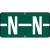 Tab Products Alphabetic Labels Letter N Dark Green TBAV-N