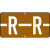 Tab Products Alphabetic Labels Letter R Brown TBAV-R