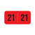 Traco Year Labels, 2021, Red, 1-1/2 x 3/4 (TRYM-21-T4)