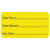 Date Open Rec Label, 7/8" H x 1 5/8" W, Fluorescent Yellow, 560 per Roll