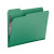 Smead Pressboard Fastener Folders, Letter Size, 1/3-Cut, 2 Fasteners, Green, 25/Box