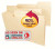 SuperTab File Folders, Legal Size, 1/3-Cut, No Fasteners, 14pt. Manila, 50/Box
