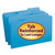 Smead File Folders, Legal Size, Reinforced 1/3-Cut Tab, Blue, 100/Box