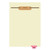 "Correspondence" - Bottom Tab Fileback Divider with Fastener - Position 7 - Pink