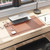 23.6" x 13.7" Vegan Leather Desk Pad, Saddle