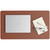 23.6" x 13.7"  Vegan Leather Desk Pad, Superior Blue, Saddle