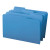 Smead Colored File Folders, Legal Size, 1/3-Cut Tab, No Fastener, 11pt Blue, 100/Box