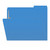 File Folders, Letter Size, Blue, 1/3-Cut Tab, 2 Fasteners (S-30503-BLU-13) - Right Tab