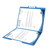 File Folders, Letter Size, Blue, 1/3-Cut Tab, 2 Fasteners (S-30503-BLU-13) - Open with paper