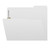 White File Folders, Letter Size, 2 Fasteners, 1/3-Cut Single-Ply Tab, 50/Box - Right Tab