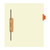 "Lab Reports" - Side Tab Fileback Divider with Fastener - Position 3 - Orange - Full Image