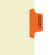 "Lab/X-Ray" - Side Tab Fileback Divider with Fastener - Position 4 - Orange - Zoomed Image