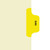 "EKG" - Side Tab Fileback Divider with Fastener - Position 5 - Yellow - Full Image