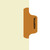 "Hospital" - Side Tab Fileback Divider with Fastener - Position 5 - Brown - Zoomed Image