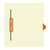 "Hospital" - Side Tab Fileback Divider with Fastener - Position 5 - Brown - Full Image