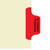 "Referral/Consults" - Side Tab Fileback Divider with Fastener - Position 8 - Red - Zoomed Image