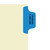"History & Physical " - Side Tab Chart Dividers with Hole Punch - Position 1 - Medium Blue - Zoomed Image