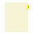 "Progress Notes" - Side Tab Chart Dividers with Hole Punch - Position 2 - Yellow - Full Image