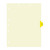 "EKG" - Side Tab Chart Dividers with Hole Punch - Position 5 - Yellow - Full Image