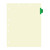 Surgery Dividers, Side Tab, Position 2, Medium Green Tab, 50/Box (I633) - Full Image