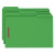 Smead Fastener File Folders, 2 Fasteners, Reinforced 1/3-Cut Tab, Legal Size, Green, 50/Box