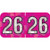 PMA Compatible Year Labels, 2026, Holographic Fuchsia, 3/4 x 1-1/2, 500/RL (HFYM-26)