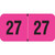 PMA Fluorescent Year Labels, 2027, 3/4 x 1-1/2, Fl. Pink, 500/Roll (FPYM-27)