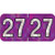 PMA Compatible Year Labels, 2027, Holographic Purple, 3/4 x 1-1/2, 500/RL