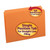 Smead Straight-Cut File Folders, Legal Size, Reinforced Tab, No Fastener, 11pt Orange, 100/Box