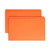 Smead 17510 Colored Folders, Legal Size, 2-Ply Straight Cut, 11pt Orange, 100/Bx