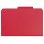 Smead SafeSHIELD Classification Folders, 2 Dividers, Legal Size, Bright Red, 10/Box