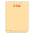 5-Tab Chart Divider, Letter Size, with Writable Tabs and Two Hole-Punches at the Top.