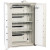 BSS6004 battery safe open, four vented shelves with internal power strips along the back wall.