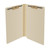 Open Legal-Size Manila End Tab File Folder Showing Dual Fasteners and 2” Expansion
