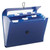 Smead Step Index Poly Organizer, 12 Pockets, Letter Size, Navy Blue