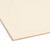 Open Smead reinforced tab fastener file folder showing straight-cut tabs and fastener positions on both panels