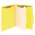 Smead classification folder, 1 divider, letter size, yellow, 2-inch expansion