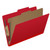 Pressboard Classification Folder – Legal Size – Deep Red – 1 Divider