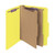 Smead SafeSHIELD Classification Folder – Yellow, Letter Size, 2 Dividers