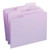 Smead lavender top tab file folders, letter size, reinforced 1/3-cut tabs – 12434