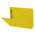 Yellow End Tab Pressboard Fastener Folder – Letter Size, 25pt, 2 Fasteners