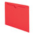 Smead Red Top Tab File Jacket - Letter Size, Reinforced Tab, 100/Box