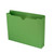 Smead Expanding File Jacket - Green, 2" Expansion, Reinforced Tab, Letter Size